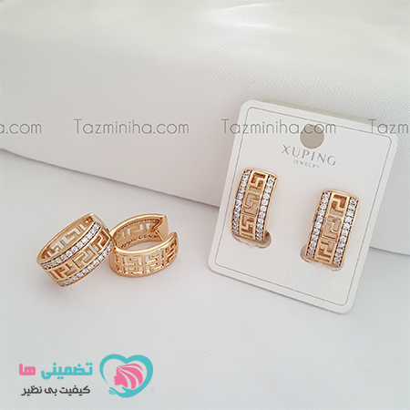 گوشواره ورساچ طرح طلای ژوپینگ