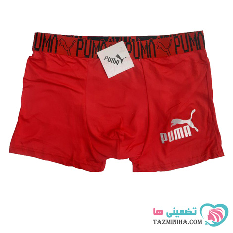 شورت مردانه پادار قرمز رنگ مارک Puma